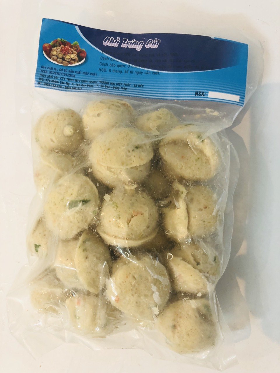chả trứng cút gói 500g