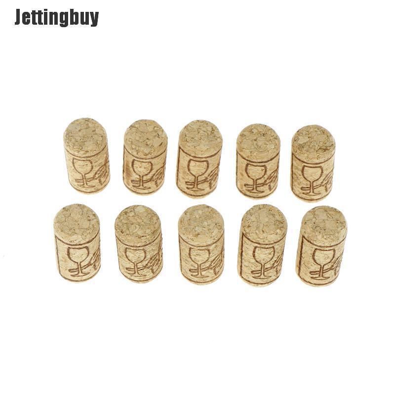 10pcs Straight Bottle Wood Corks Wine Bottle Stoppers Corks Wine Bottle Plug