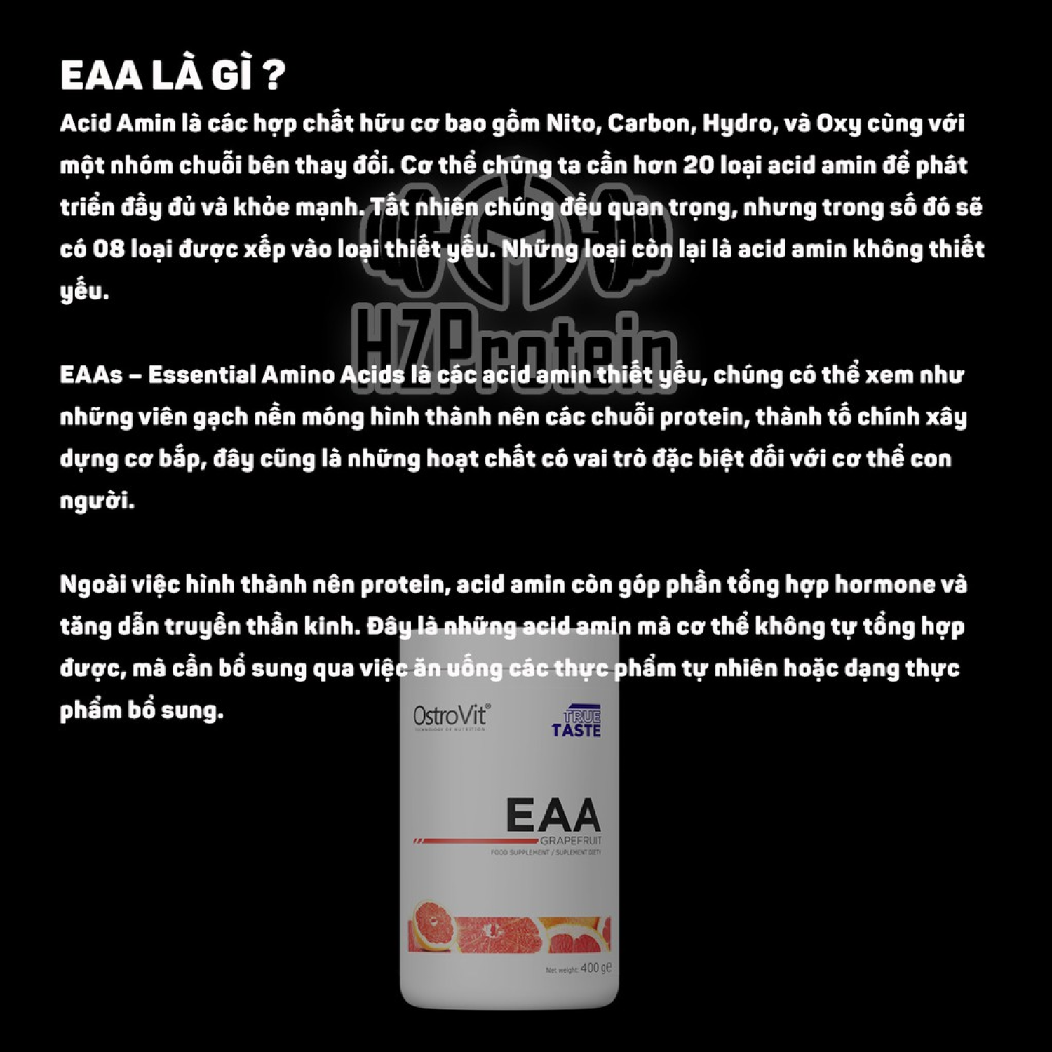 OSTROVIT EAA - BỔ SUNG EAA HỖ TRỢ PHỤC HỒI, PHÁT TRIỂN CƠ BẮP (40 LẦN DÙNG)