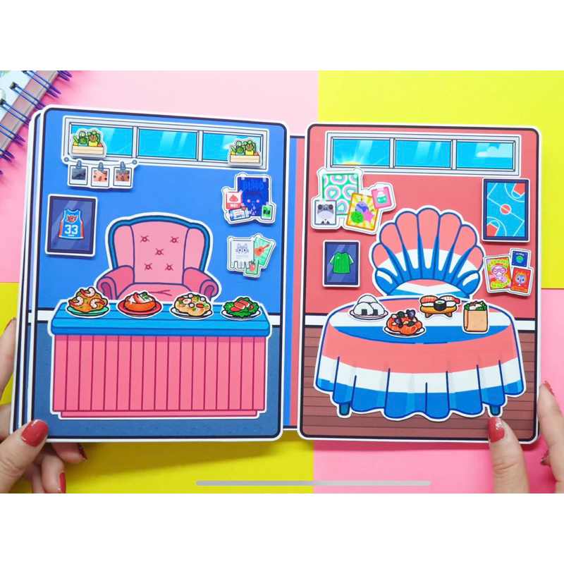 Ngôi nhà Búp bê giấy Toca Boca # Leon & Zeke