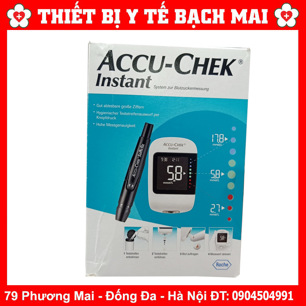 Máy Đo Đường Huyết, Tiểu Đường Accucheck Instant