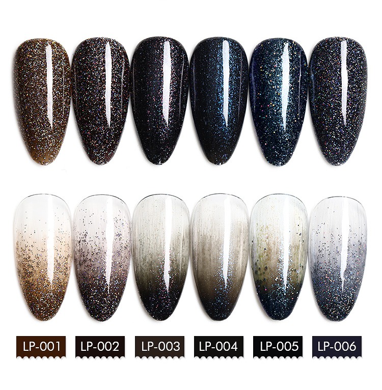 [HCM]Sơn gel AS - màu nhũ đen mã LP