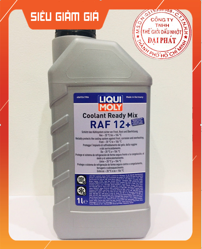 Nước làm mát liqui moly loại pha sẵn RAF12+