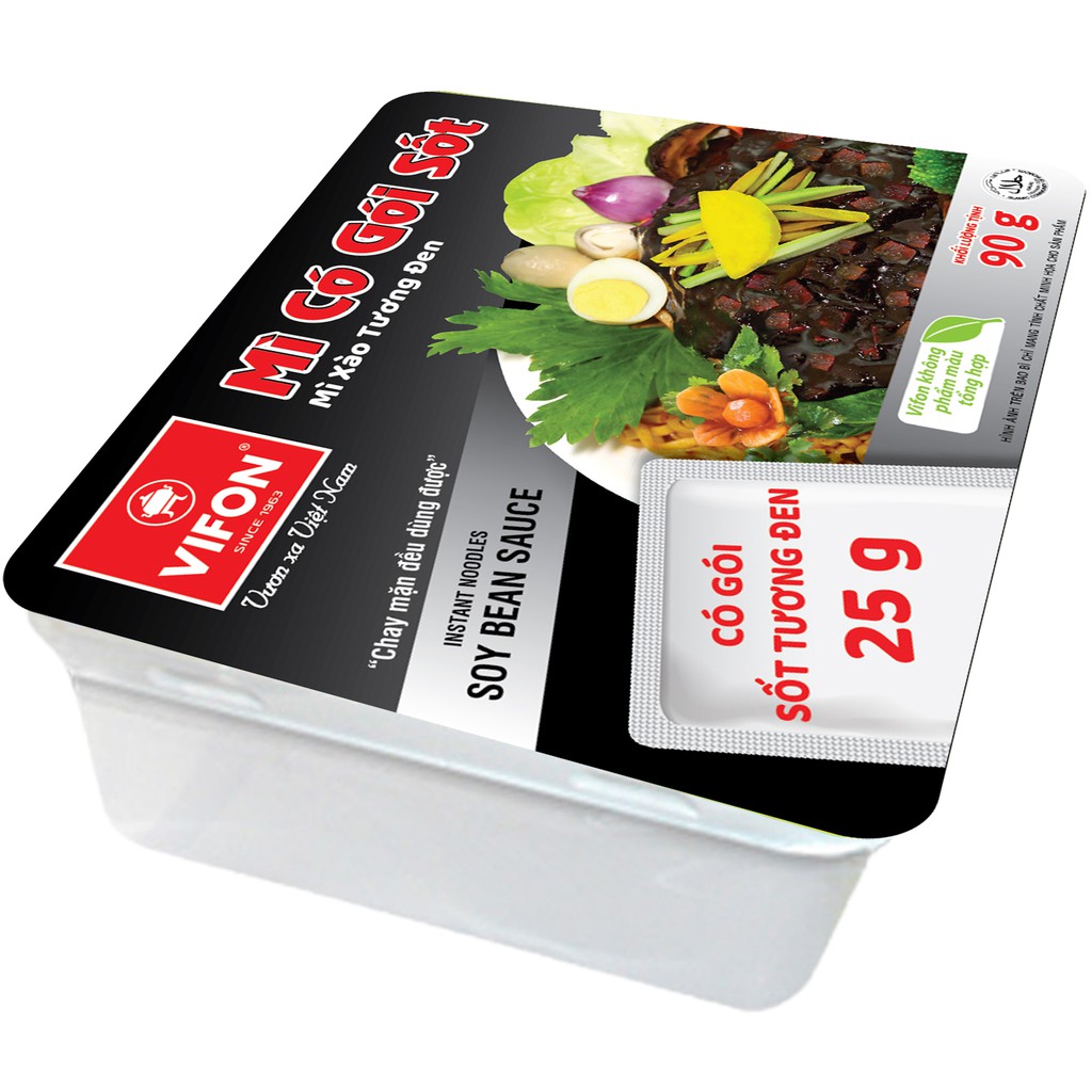 1 khay mì xào tương đen vifon