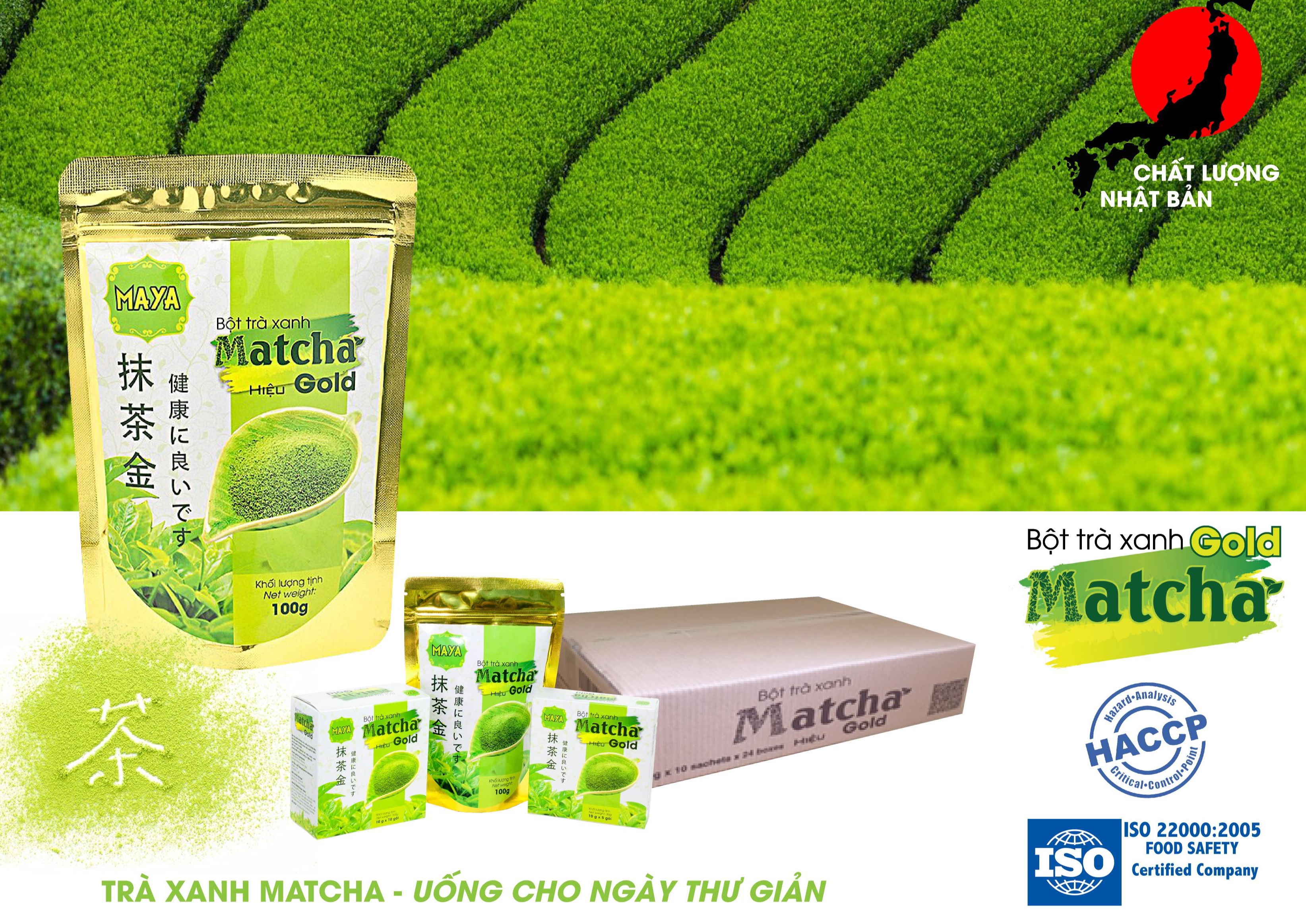 [HCM]Bột trà xanh Matcha Gold- 100gr