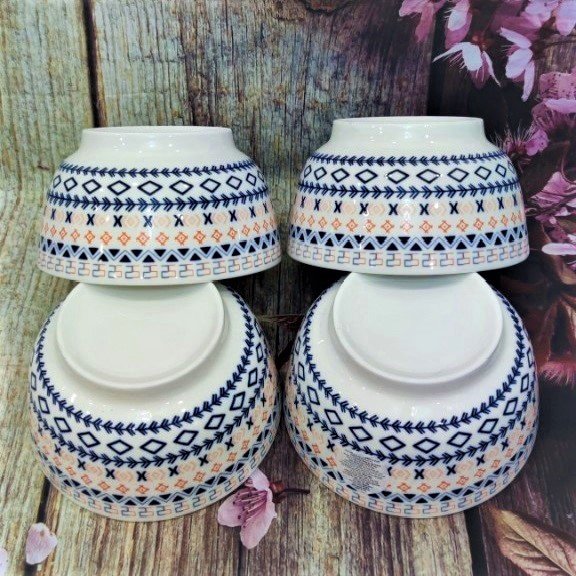 tô sứ hoa văn thổ cẩm - tô sứ 16cm
