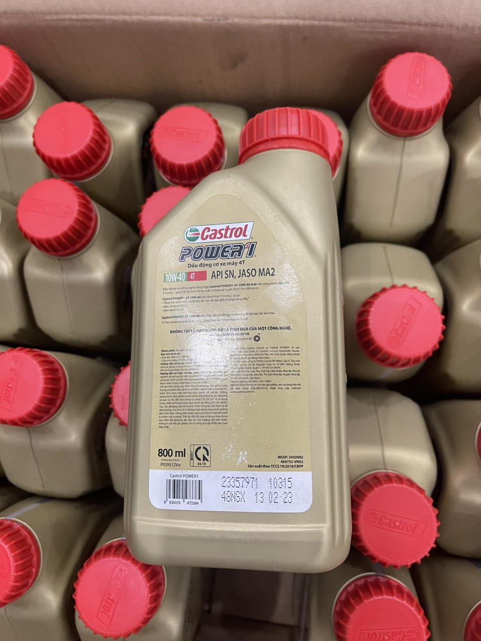 Dầu nhớt Castrol xe số 10-40W ( 800ml )