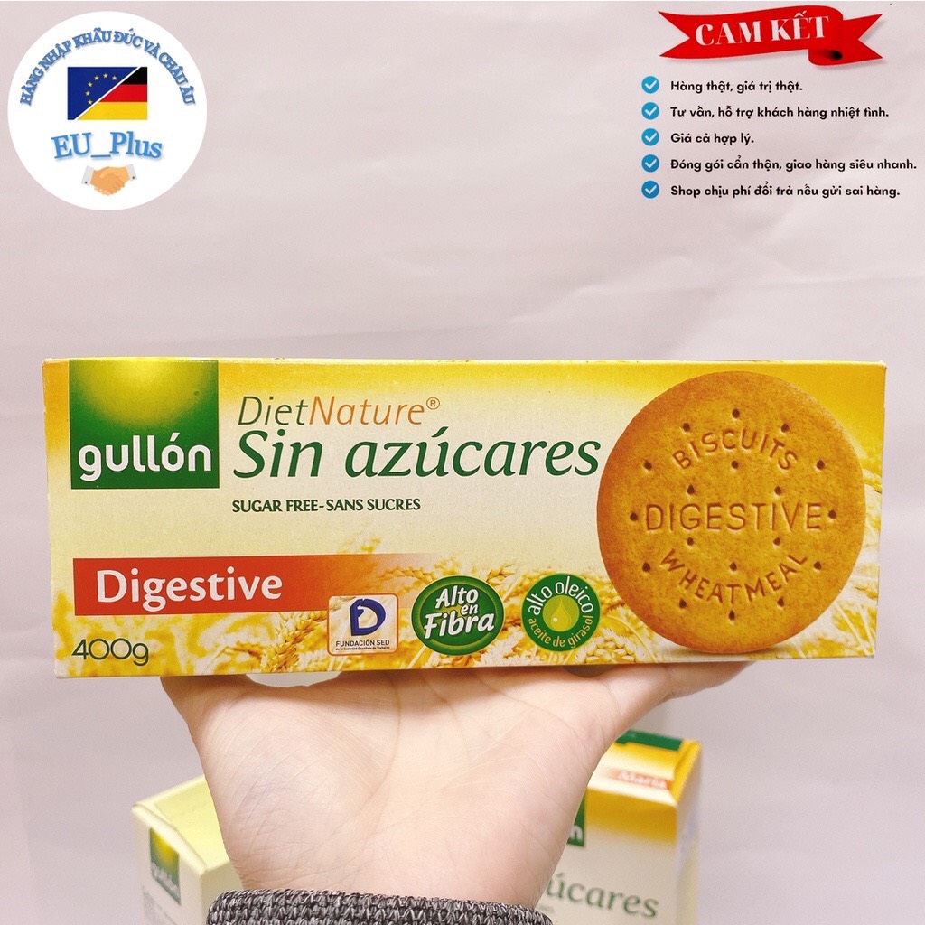 Bánh quy gullon ăn kiêng không đường kích thích tiêu hóa 400g - 8410376023831