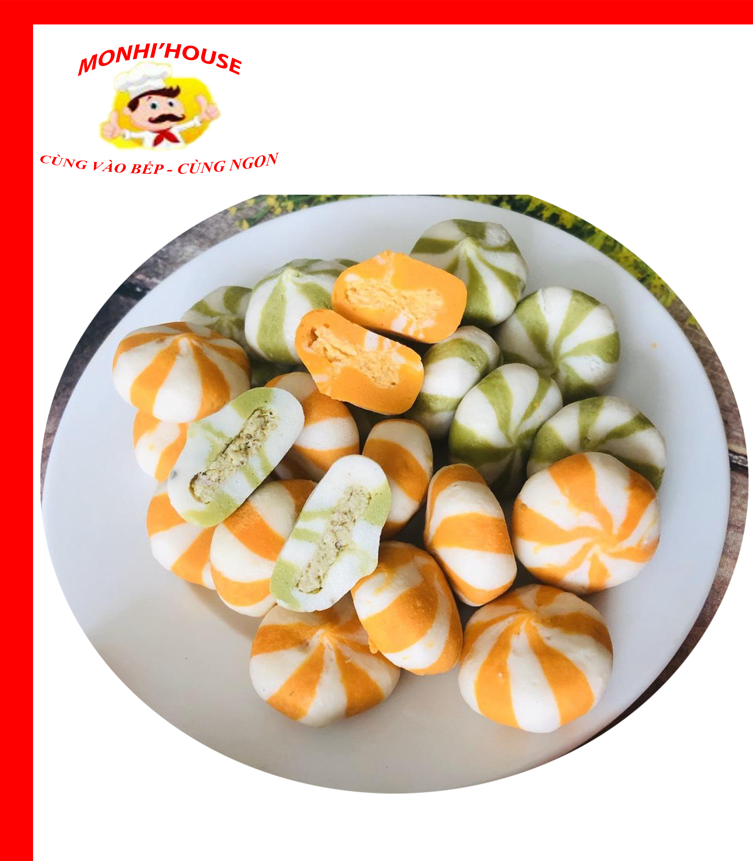 100g Viên thả lẩu nhân trứng cá Phumark( màu cam-6 viên)
