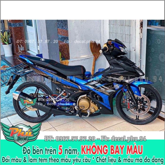 Tem rời Exciter 150 Y15ZR Xanh đen (H)