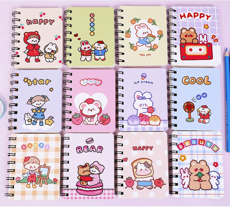 Sổ tay kute gáy lò xo ( dọc ) Ver.2