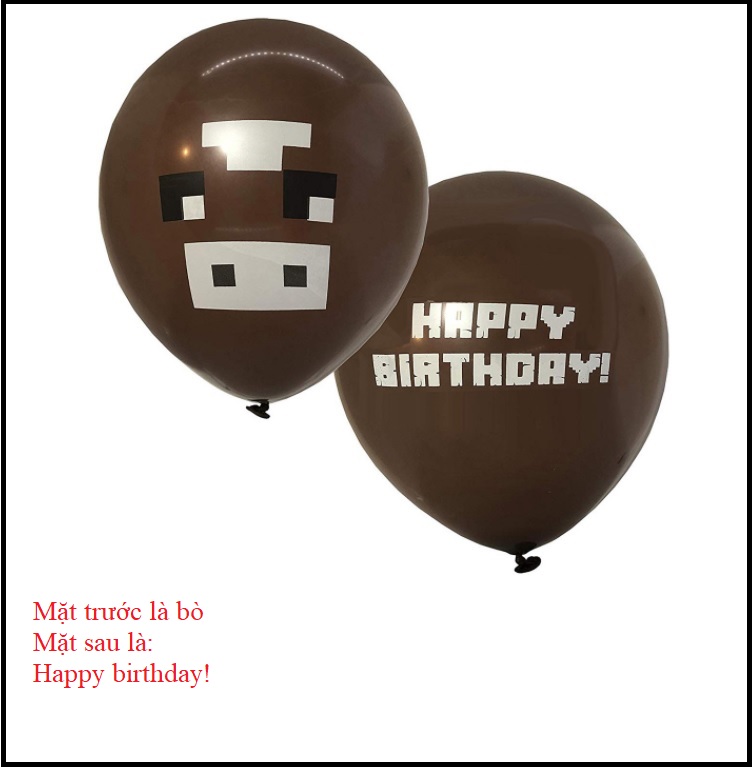 [HCM]Combo 24 bóng bay Minecraft dễ thương