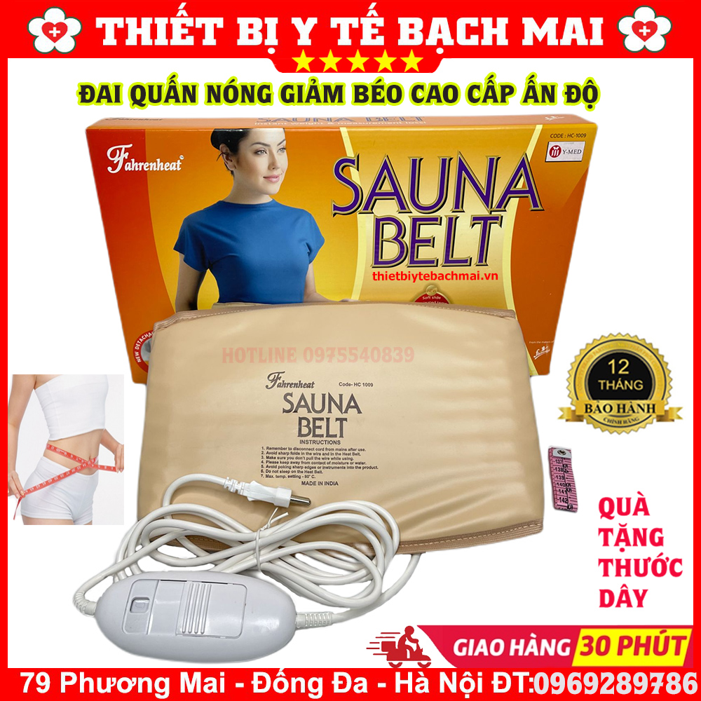 Đai Quấn Nóng Giảm Mỡ Bụng Sauna Belt [ Ấn Độ Bảo Hành 01 Năm Đổi Mới]