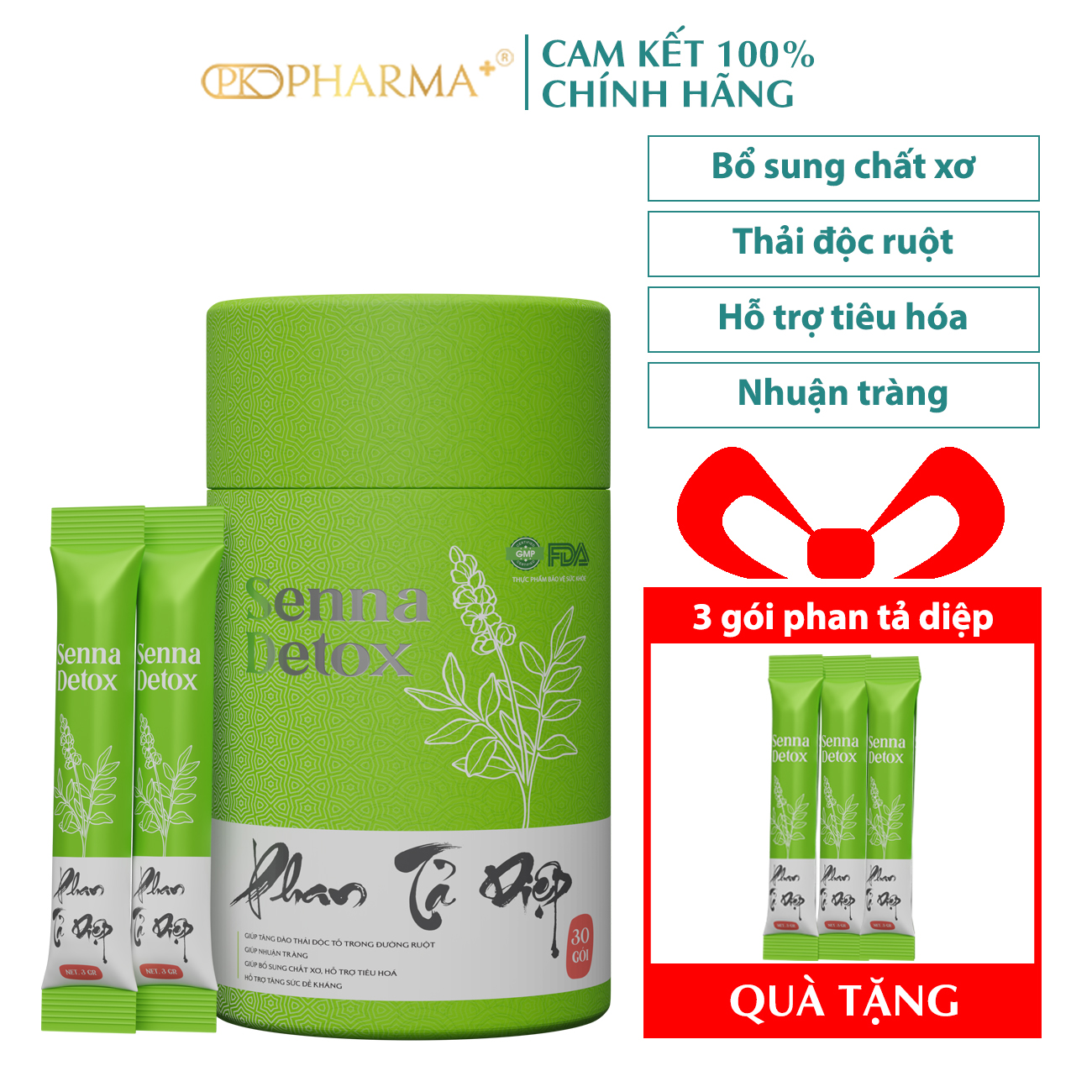 Phan Tả Diệp Senna Detox Hỗ Trợ Thải Độc Ruột Giảm Nóng Trong  Pk Pharma