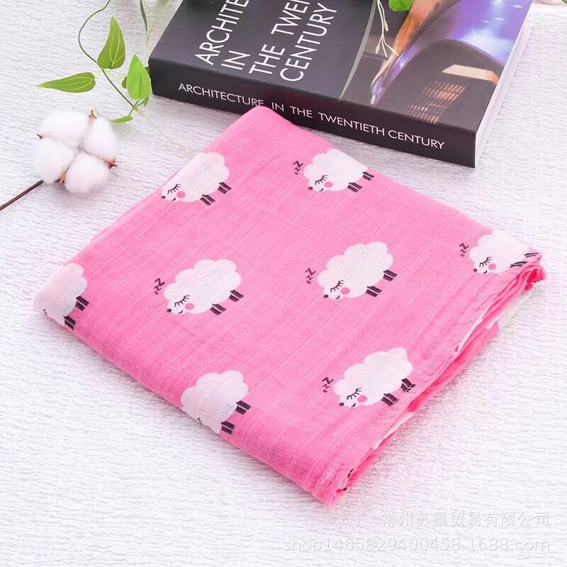 [THANH LÝ]Khăn Xô Tắm Cotton 4 Lớp Cho Bé