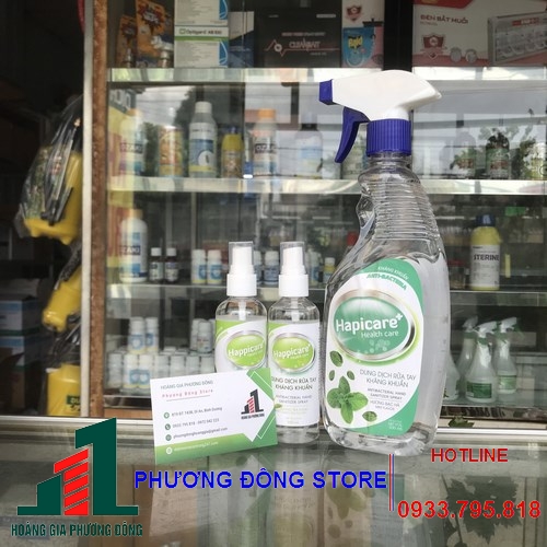 Dung dịch rửa tay sát khuẩn hapicare - Chai 100ml