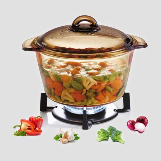 Bộ nồi thủy tinh Luminarc Blooming Amberline NB213 (1L- 3L )