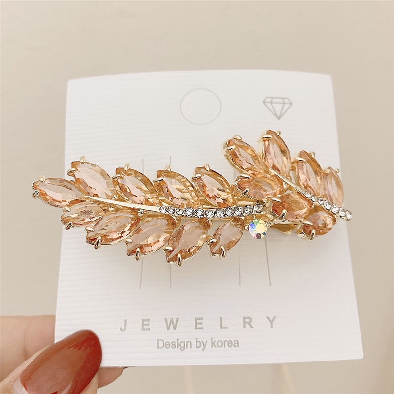 Kẹp Tóc Đính Đá Pha Lê Cao Cấp Sáng Lấp Lánh (7.5cm)
