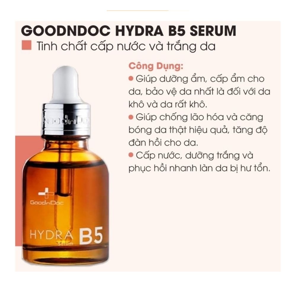 [Chiết-Gốc] Serum cấp ẩm phục hồi da Goodndoc Hydra B5