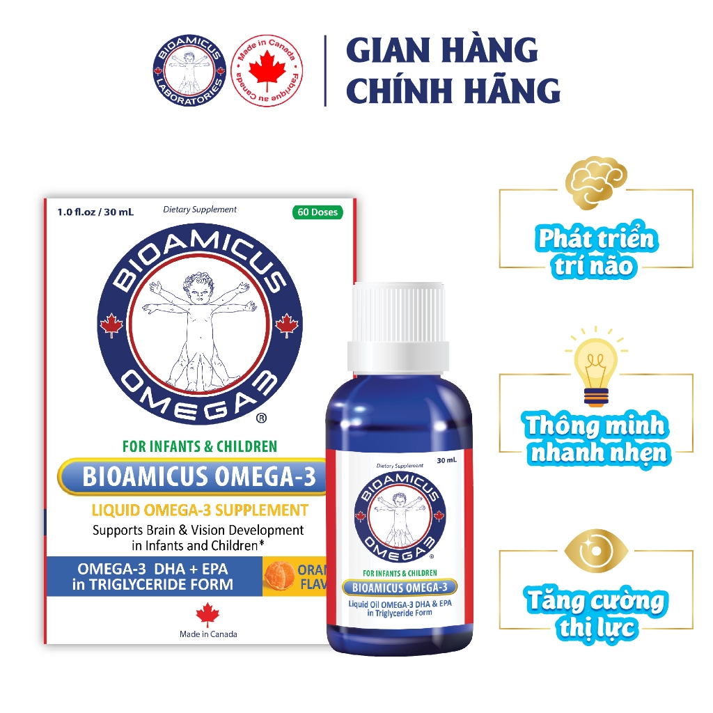 Bioamicus - Kẽm Biolizin, sắt Ferrolip Baby, vitamin K2D3, Vitamin D3, men vi sinh 10 chủng BioAmicus Complete