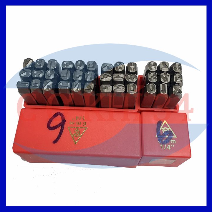 Bộ đục số đóng số 6mm YC ( Xuôi )
