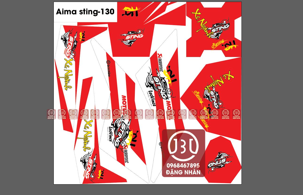 Tem trùm xe điện AIMA JEEK sting130