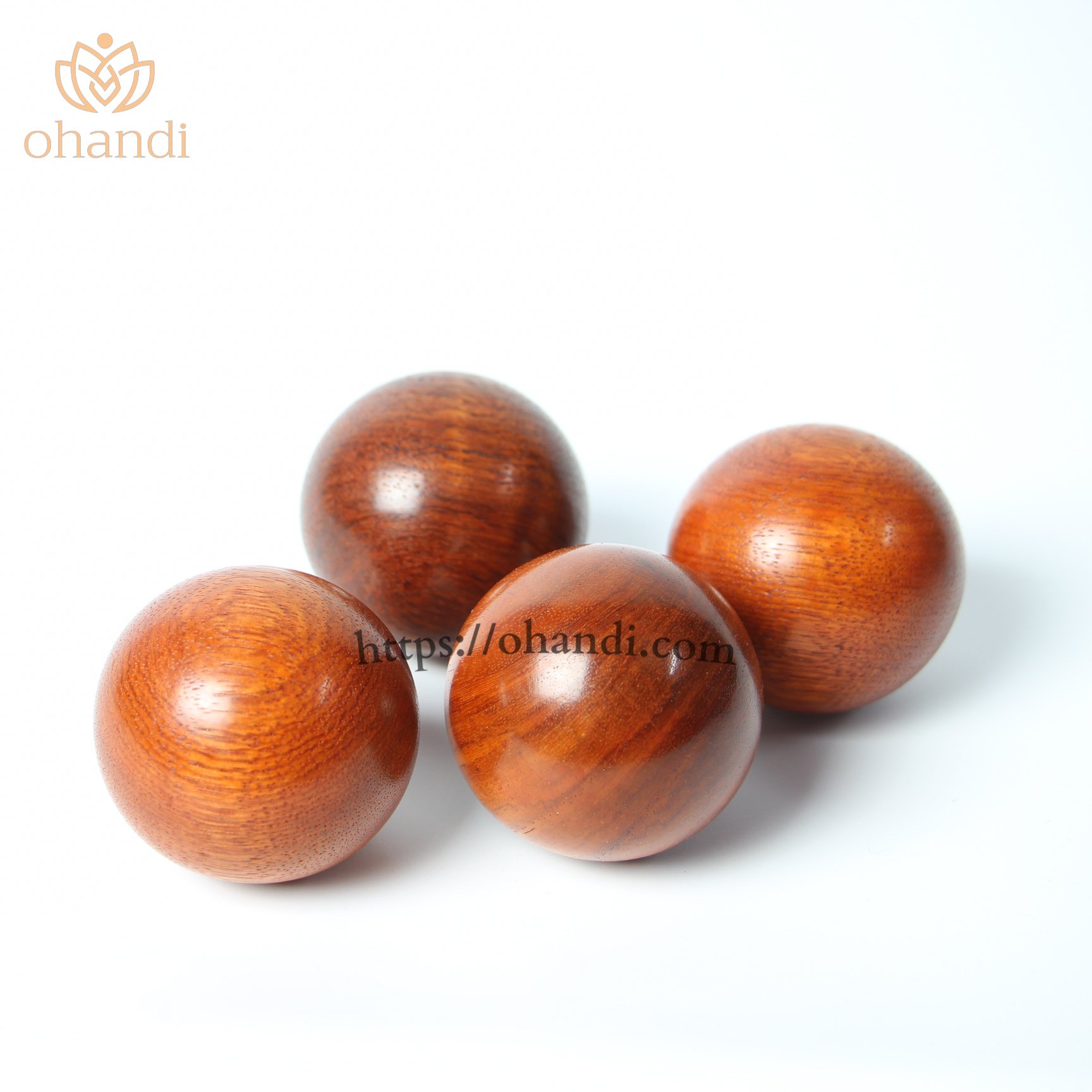 Quả bi lăn tay bẵng gỗ hương
