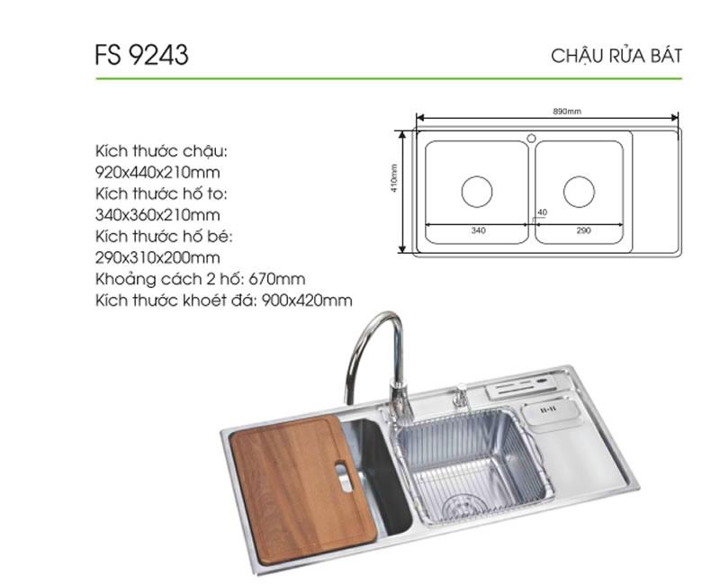 Chậu Rửa Bát FS 9243,