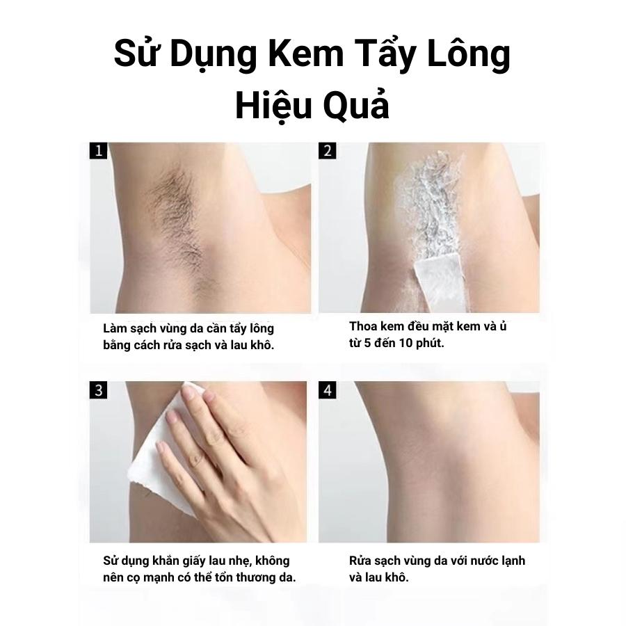 Kem Tẩy Lông Poiteag Dành Cho Da Nhạy Cảm, An Toàn Hiệu Quả Bất Chấp Các Loại Lông Không Đau Rát 60g