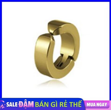[HCM]Khuyên tai kẹp Titan trơn KT8 - Bông Tai Phong Cách Hàn Quốc