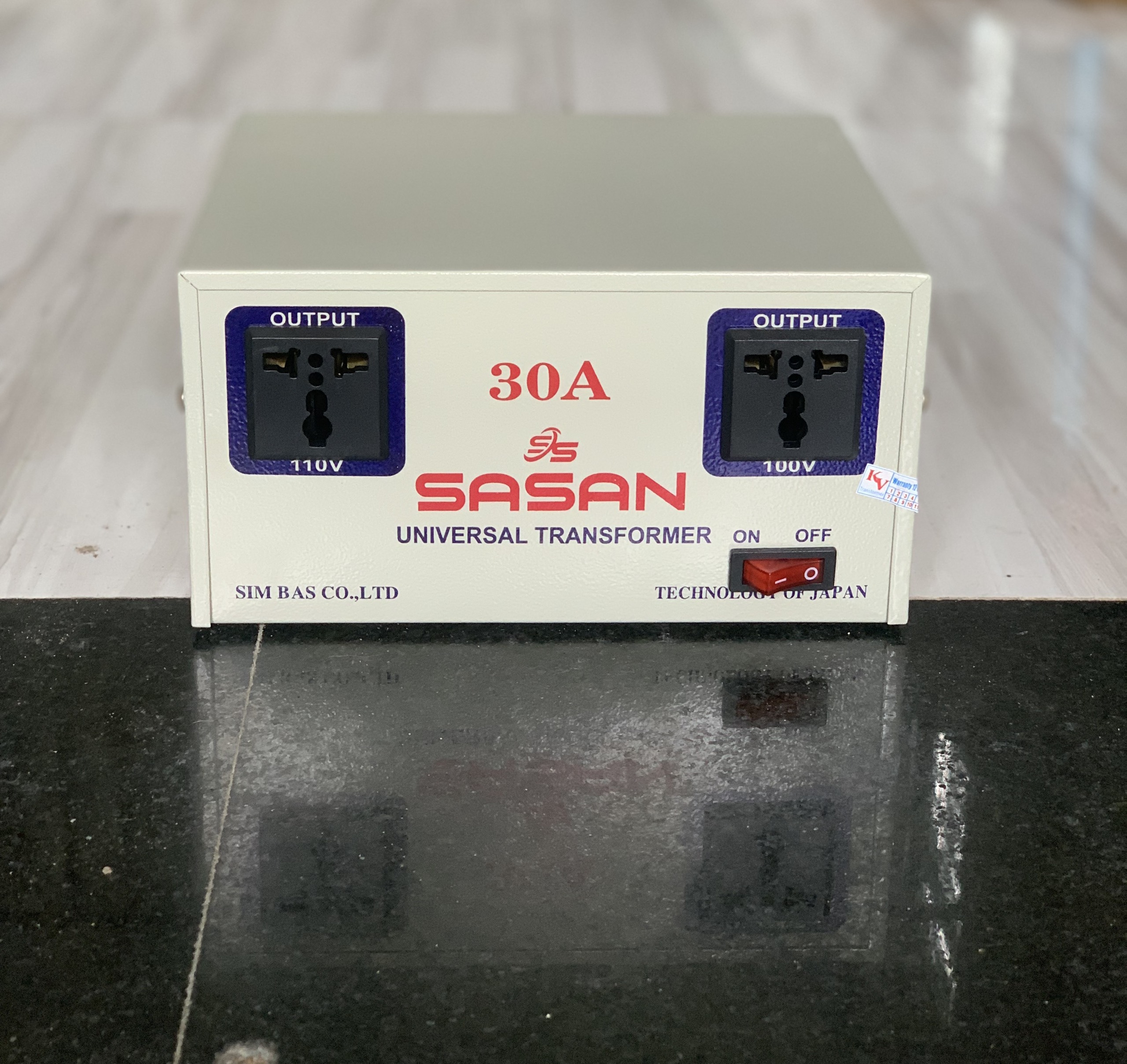 Biến áp 220v ra 110v, bộ đổi nguồn điện 30a sasan