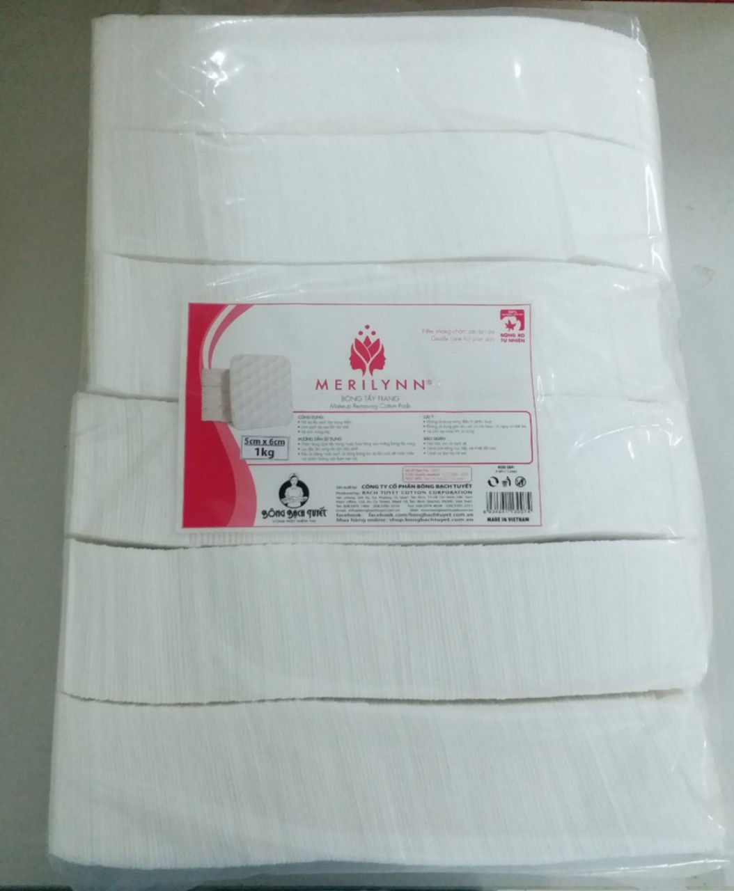 [HCM]bông tẩy trang mịn merilynn 1kg