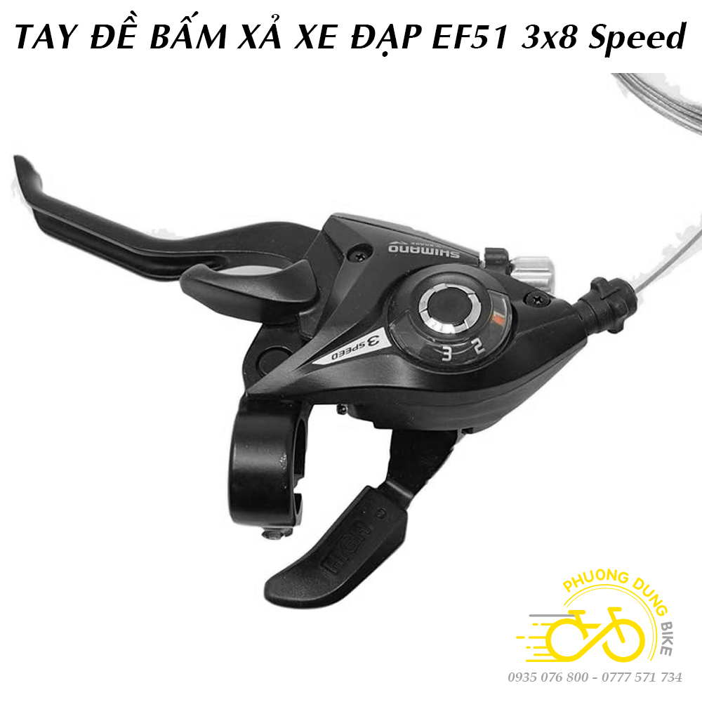 Tay đề xe đạp ST EF51 3x8 Speed