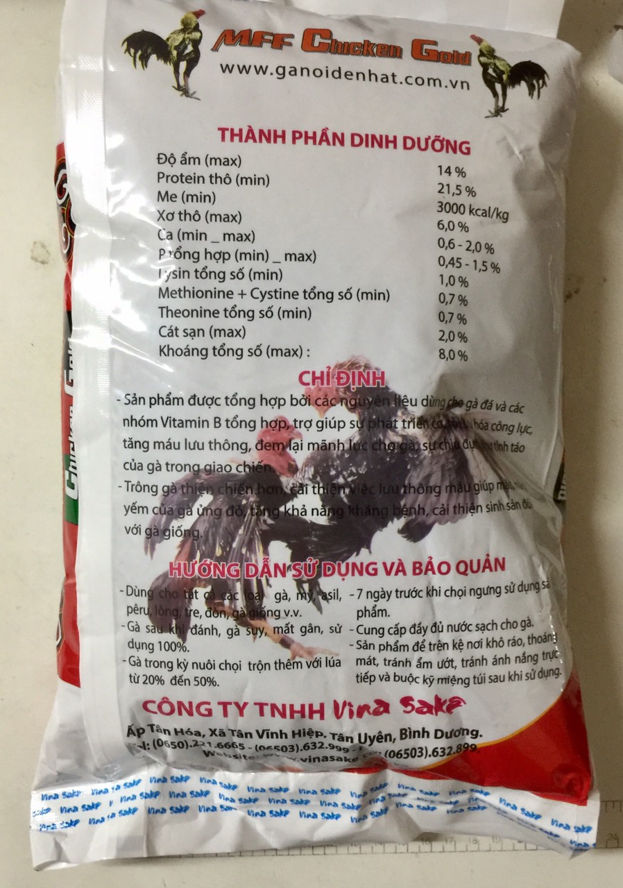 CÁM GÀ ĐÁ CHICKEN GOLD MFF 2KG