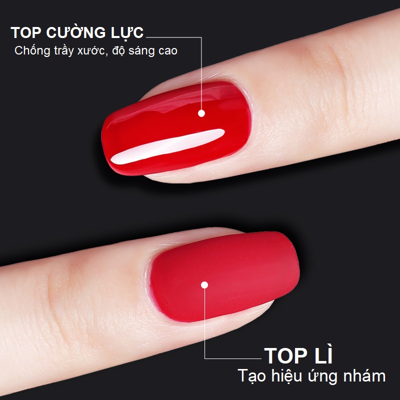 [HCM]  Matte Top | Top Lì AS Đỏ | Chai Chức Năng