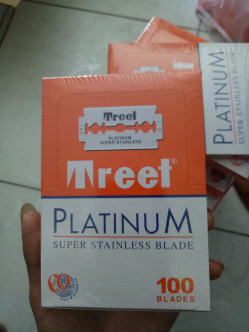 Lưỡi lam Treet cam hộp 100 pcs
