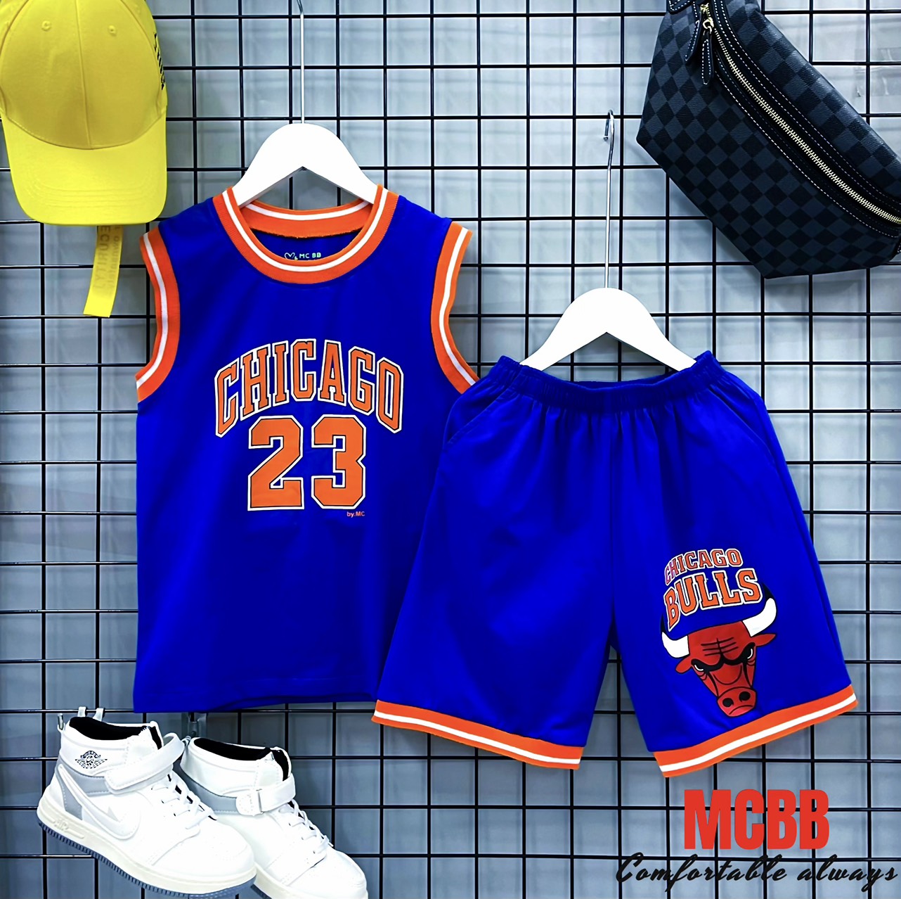 Mcbb 24-49 kg 100% cotton bộ 3 lỗ cho bé trai bóng rổ áo sát nách bé trai quần short bé trai bộ sát nách cho bé trai áo ba lỗ bé trai quần đùi bé trai bộ 3 lỗ bé trai áo 3 lỗ bé trai quần lửng bé trai đồ bộ bé trai tanktop thể thao mùa hè quần áo bé trai