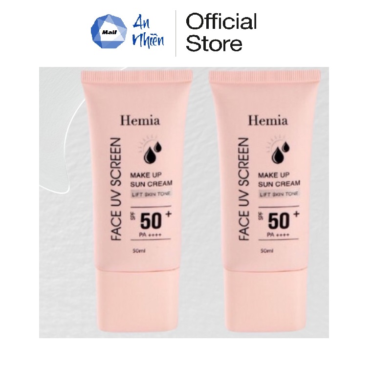 Kem chống nắng hemia 50ml dưỡng trắng nâng tone spf50+ hàn quốc - mẫu mới