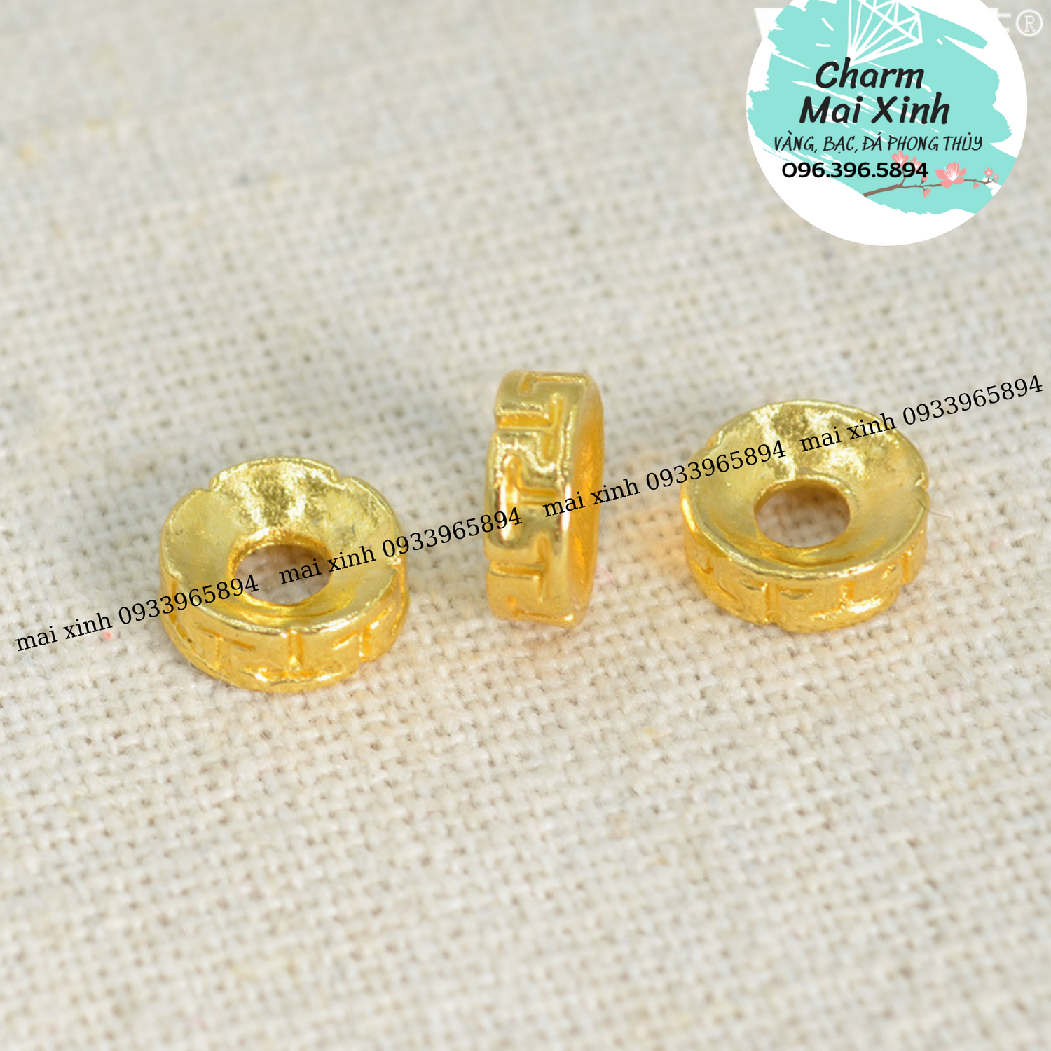 Charm chặn chữ vạn vòng tay - đệm kim loại vòng tay, vòng cổ tự làm - chốt phụ kiện