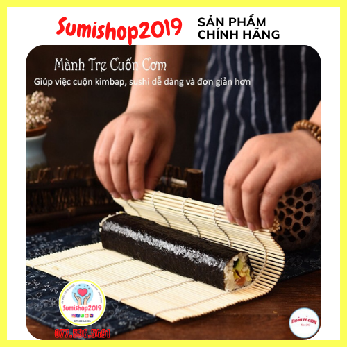 [HCM] Chiếu cuốn sushi cơm cuộn tiện dụng 24x24cm