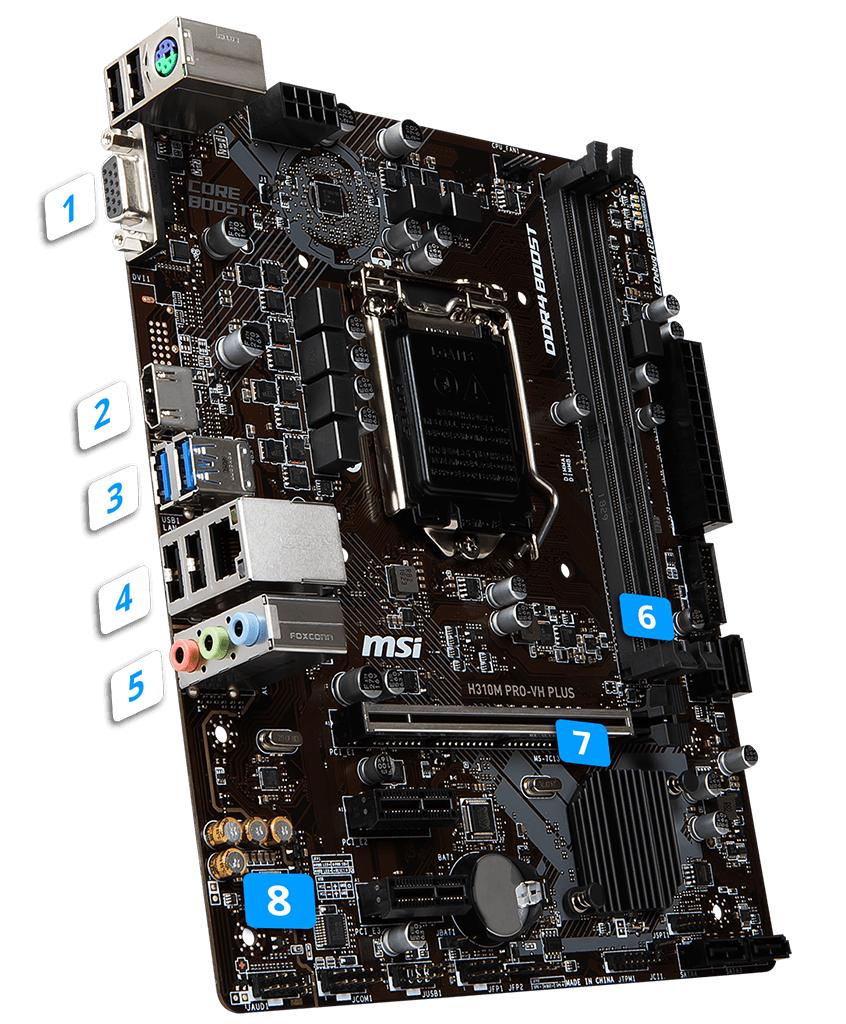 Mainboard MSI H310M PRO - VH Plus