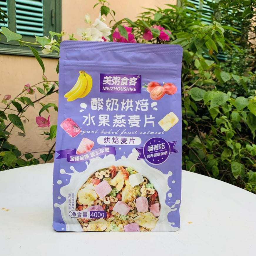 [HCM][SG] NGŨ CỐC HOA QUẢ SỮA CHUA KHÔ TÍM 400G