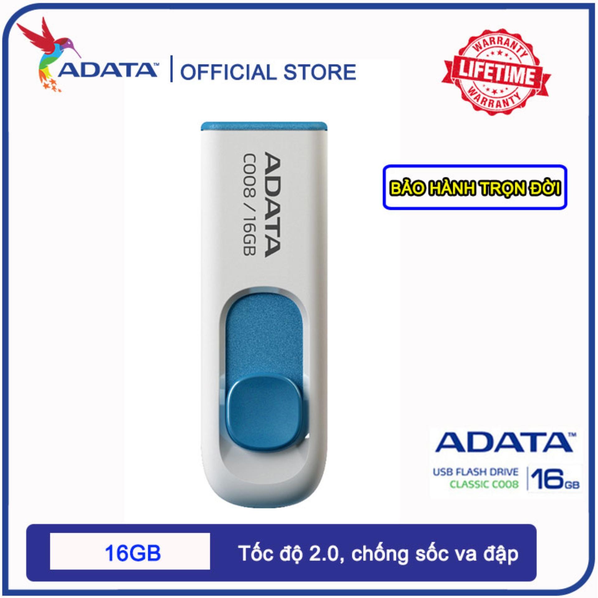 USB Adata C008 16GB 2.0 -Bảo hành 12 tháng