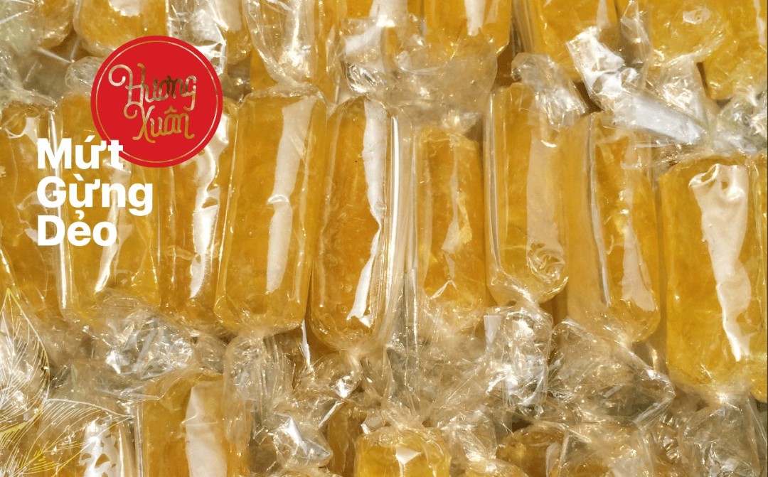 Mứt Gừng Huế Dẻo Tuyết 500G