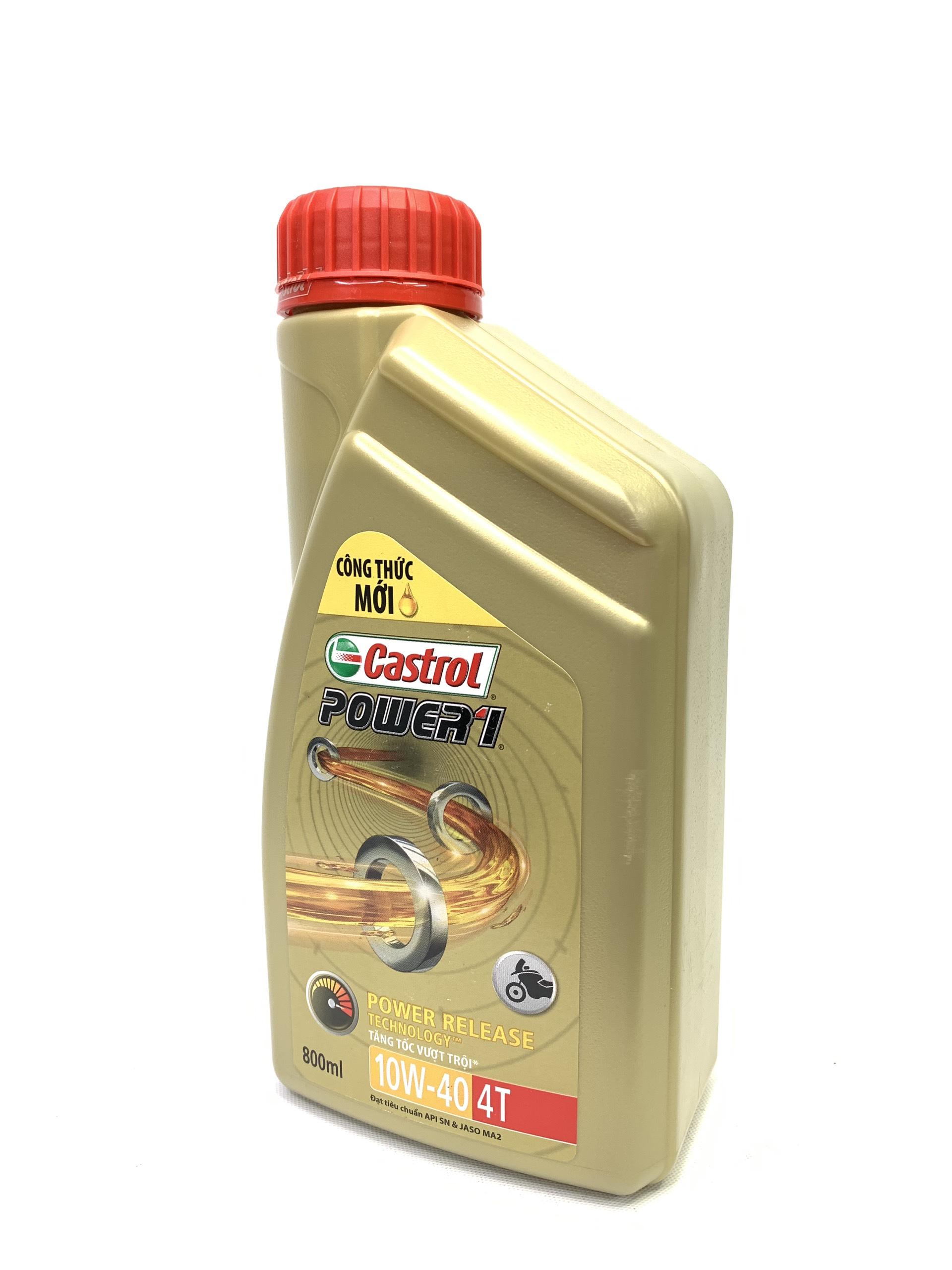[HCM]Nhớt xe số CASTROL POWER 1 4T 10W40 800ml