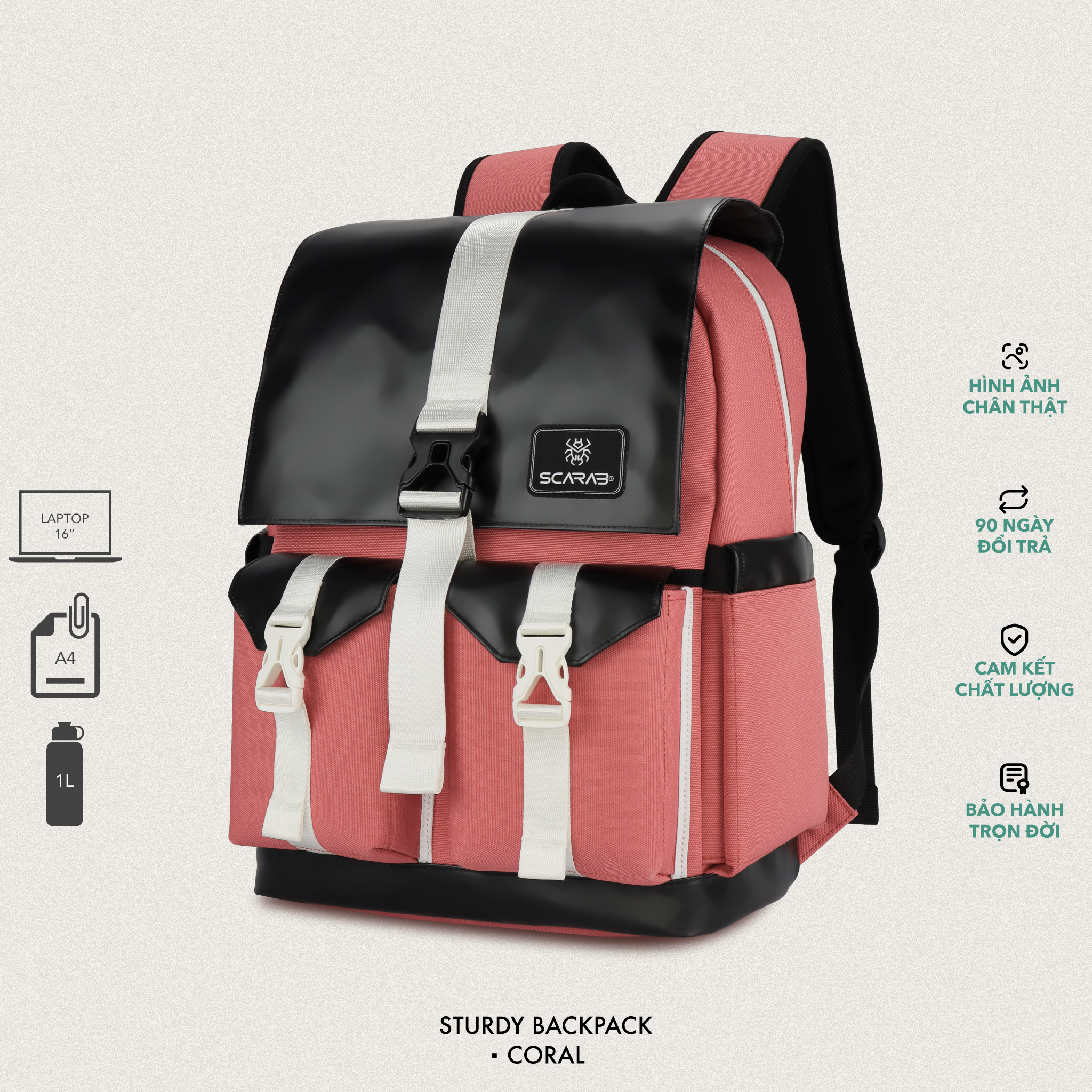 Balo Size Lớn SCARAB - STURDY Backpack Unisex