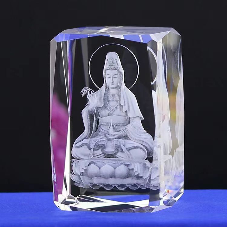 Đồ Trang Trí Tượng Phật Bằng Pha Lê