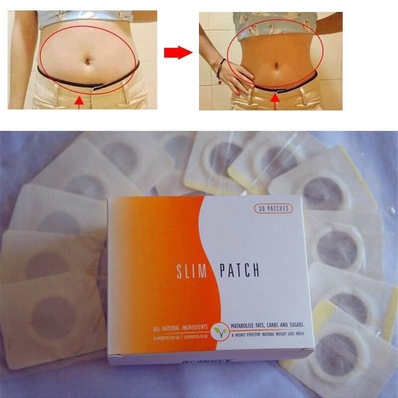 ₪✘♕ Combo 3 hộp Miếng Dán Tan Mỡ Bụng Slim Patch Thái lan