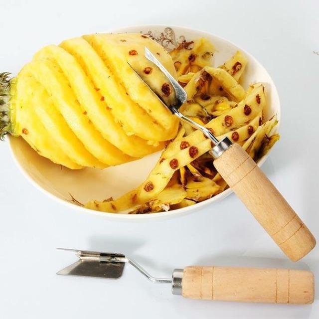Dao gọt mắt dứa, mắt thơm siêu nhanh cán gỗ