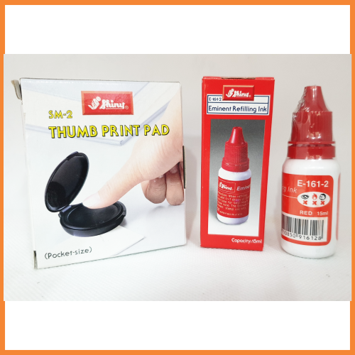 [HCM]Mực lăn tay Shiny (Xanh/ Đỏ/ Đen)